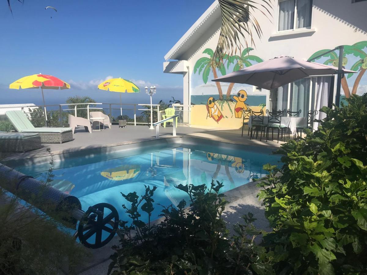 St Leu -Villa D'Artiste, Superbe Vue Mer, Piscine Chauffee Сен-Ле Екстер'єр фото