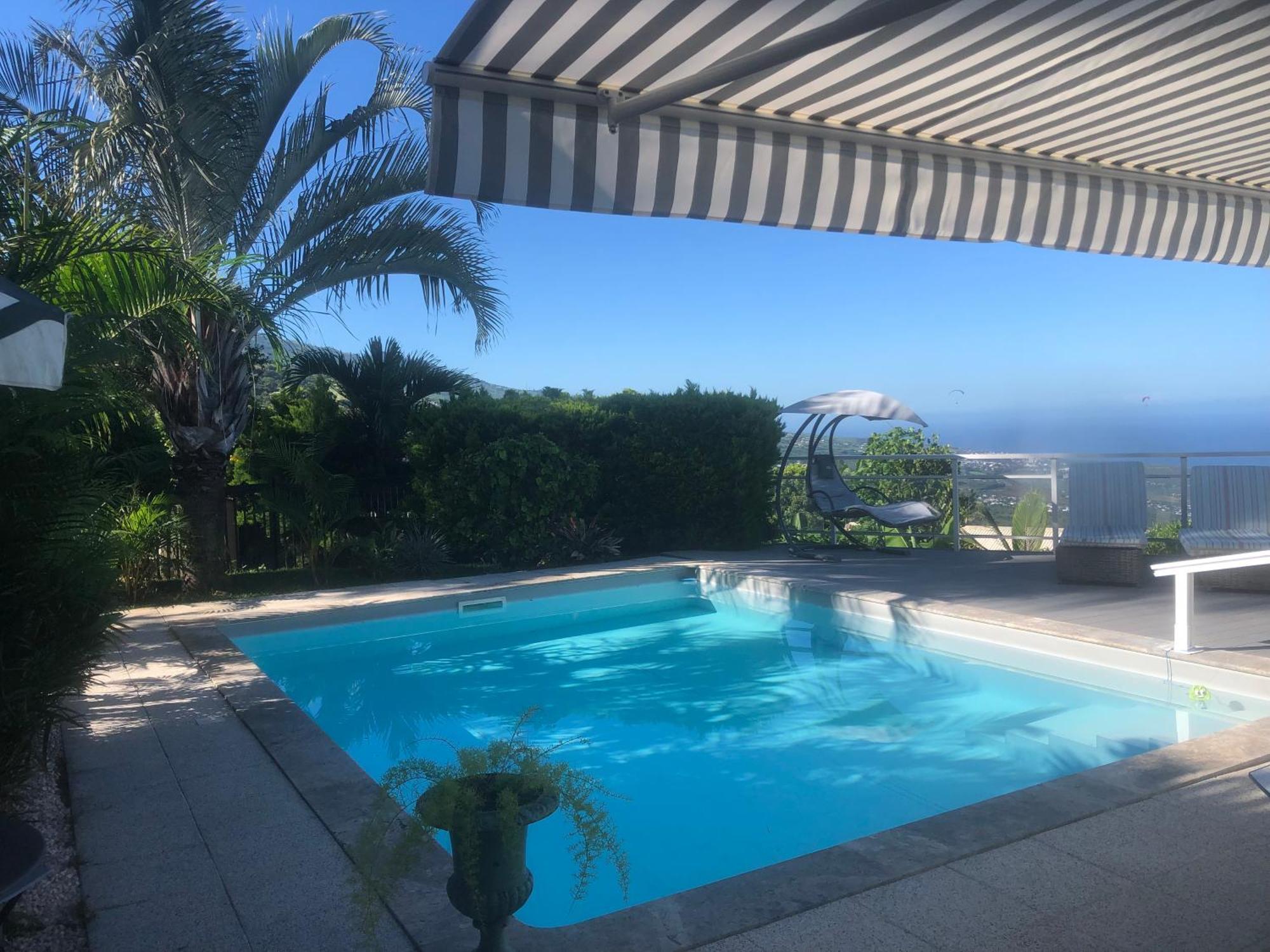 St Leu -Villa D'Artiste, Superbe Vue Mer, Piscine Chauffee Сен-Ле Екстер'єр фото